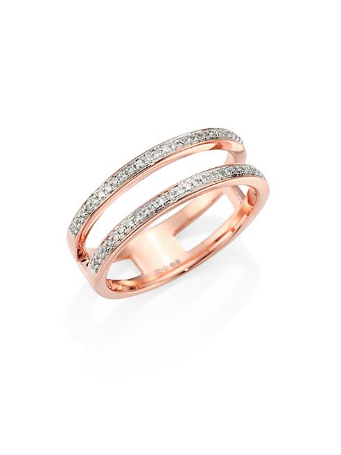 Monica Vinader - Stellar Skinny Diamond Double Band Ring