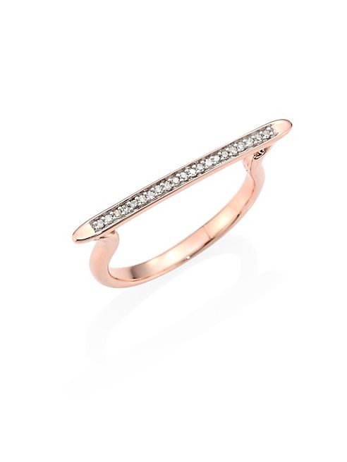 Monica Vinader - Steller Skinny Diamond Stacking Ring