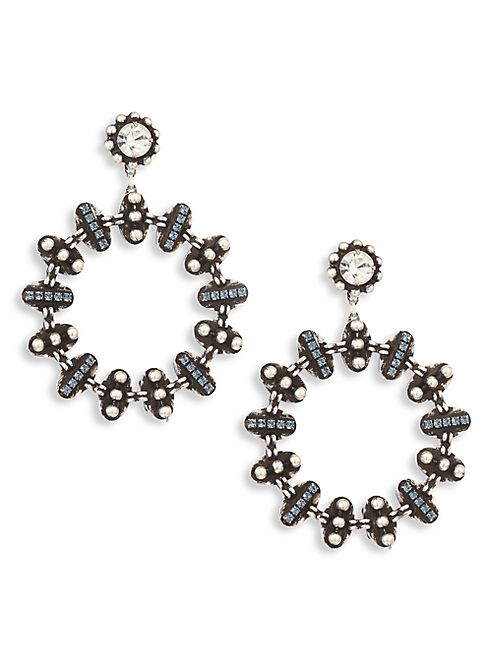 DANNIJO - Elara Crystal Hoop Earrings/2