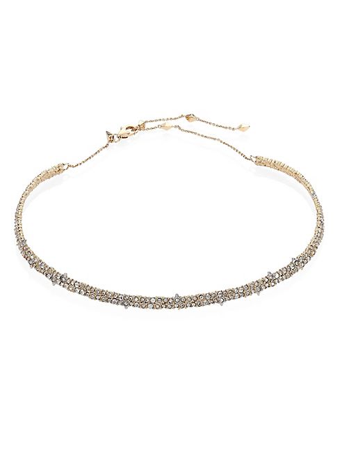 Alexis Bittar - Crystal-Encrusted Spiked Choker