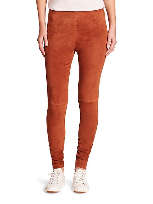 Theory - Navalane Lamb Suede Pants