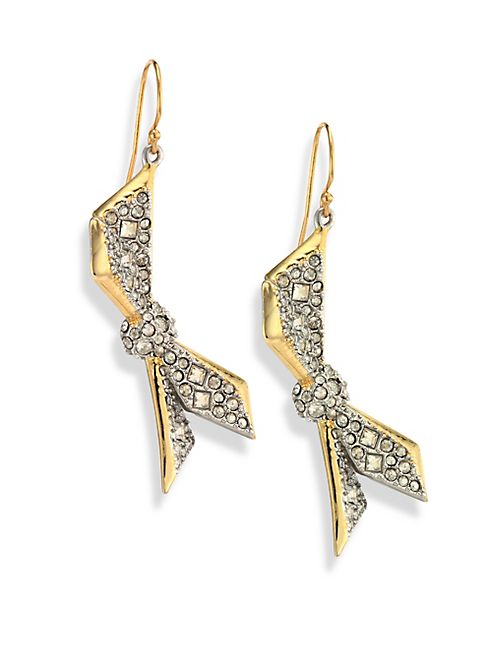 Alexis Bittar - Crystal-Encrusted Origami Drop Earrings