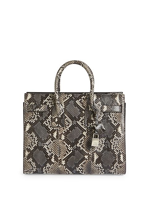 Saint Laurent - Small Sac De Jour Python Tote