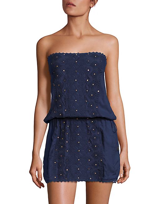 Melissa Odabash - Embroidered Strapless Beach Dress