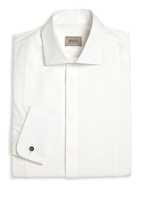 Armani Collezioni - Regular-Fit Solid Dress Shirt