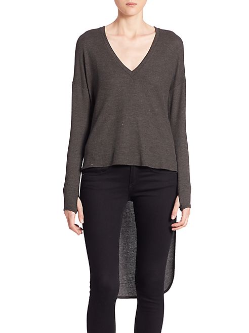 Feel The Piece - Zelie High-Low V-Neck Pullover