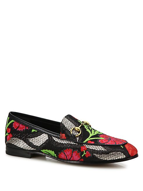 Gucci - Jordaan Brocade Loafers