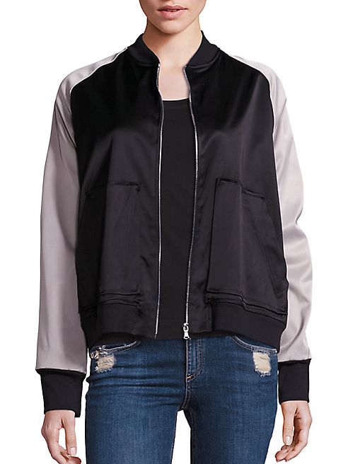 MONROW - Bomber Long Sleeve Jacket