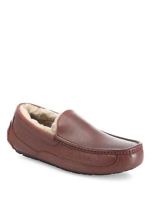 UGG - Ascot Scotch Grain Leather Slippers