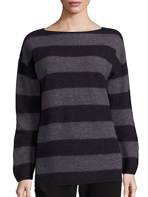 Eileen Fisher - Merino Wool Striped Sweater