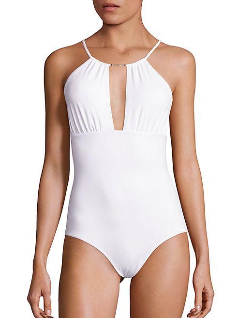 Melissa Odabash - Shirred Keyhole Front Swimsuit