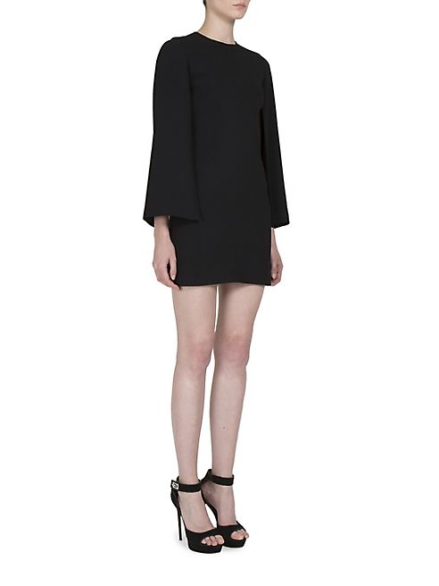 Givenchy - Cape-Sleeve Cady Dress