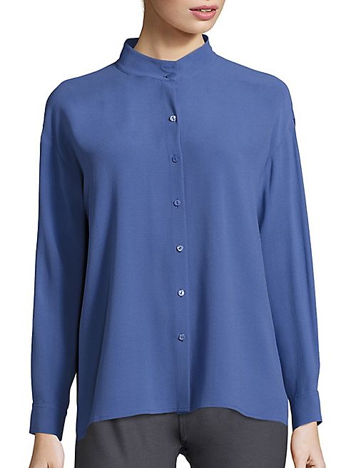 Eileen Fisher - Silk Boxy Shirt
