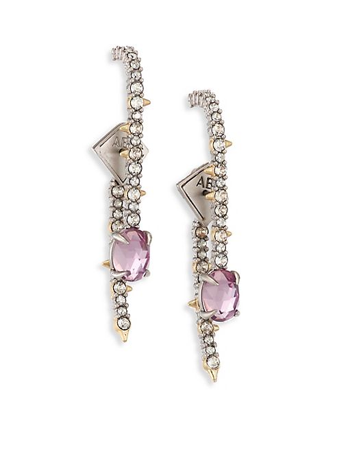 Alexis Bittar - Crystal Lace Linear Ear Jacket & Drop Earrings Set