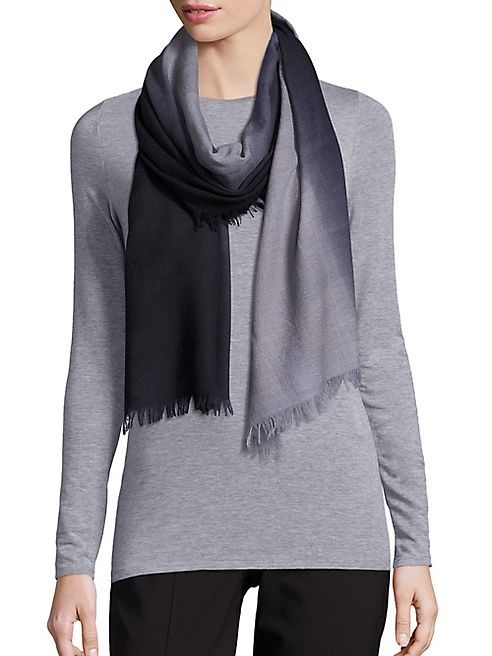 Eileen Fisher - Wool, Silk & Cashmere Ombre Scarf