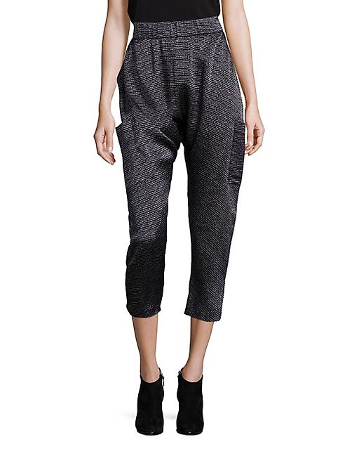 Eileen Fisher - Printed Silk Harem Pants