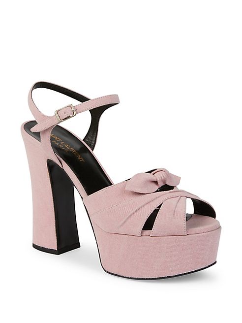 Saint Laurent - Candy Denim Platform Sandals