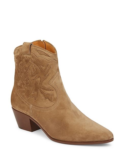 Saint Laurent - YSL Western Suede Booties