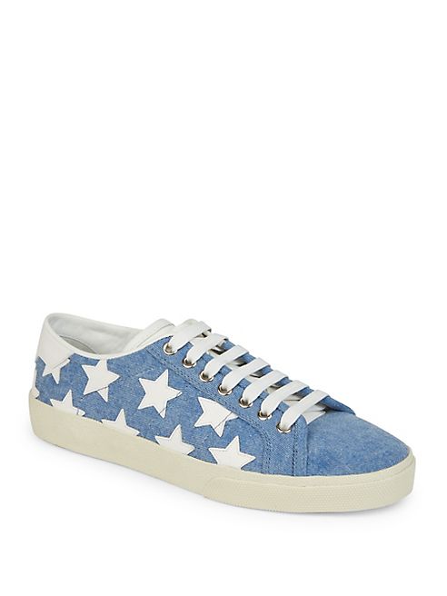 Saint Laurent - Court Classic Denim Star Sneakers