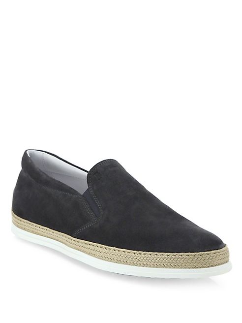 Tod's - Suede Espadrille Sneakers