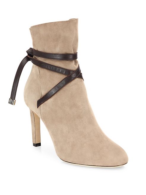 Jimmy Choo - Dalal 85 Suede & Leather Booties