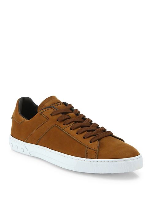 Tod's - New Cassetta Denim   Leather Sneakers