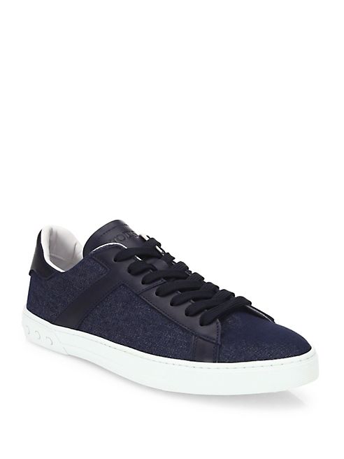 Tod's - Cassetta Denim Leather Sneakers