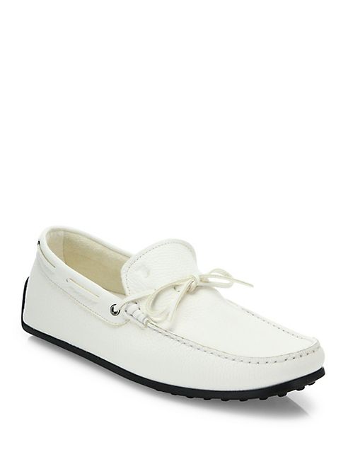 Tod's - Pebbled Leather Driver Loafers