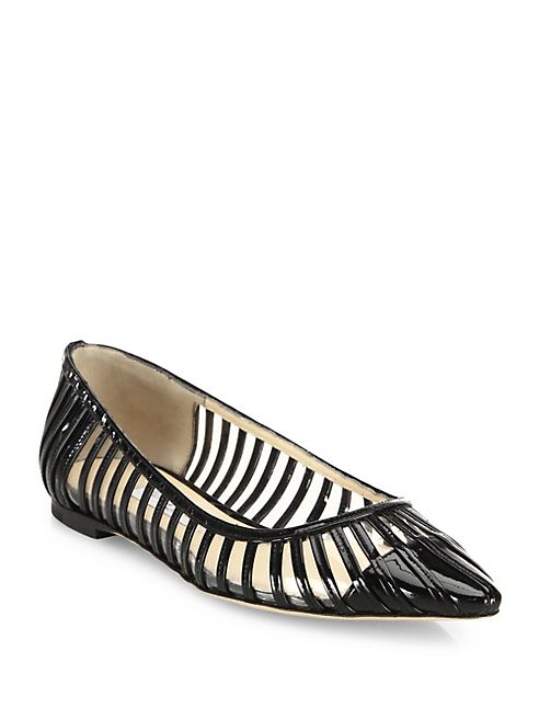 Jimmy Choo - Romy Patent Leather & PVC Flats