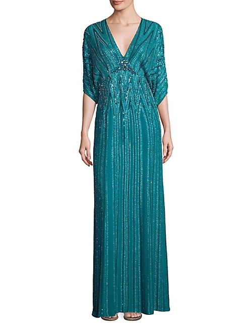 Jenny Packham - Sequin Embellished Gown