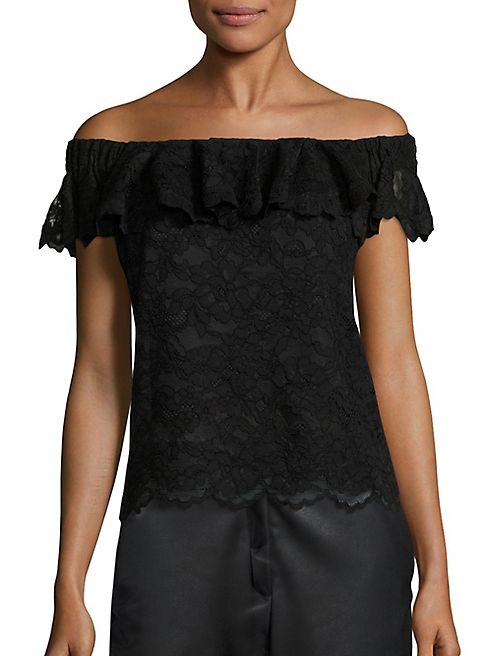Rebecca Taylor - Lace Off-The-Shoulder Top