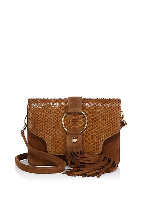 MR. - Mr. Reed Suede & Python Crossbody Bag