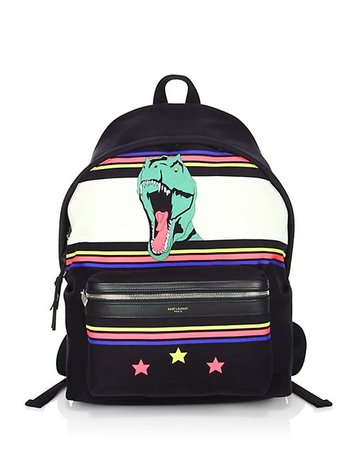 Saint Laurent - Dinosaur Graphic Backpack