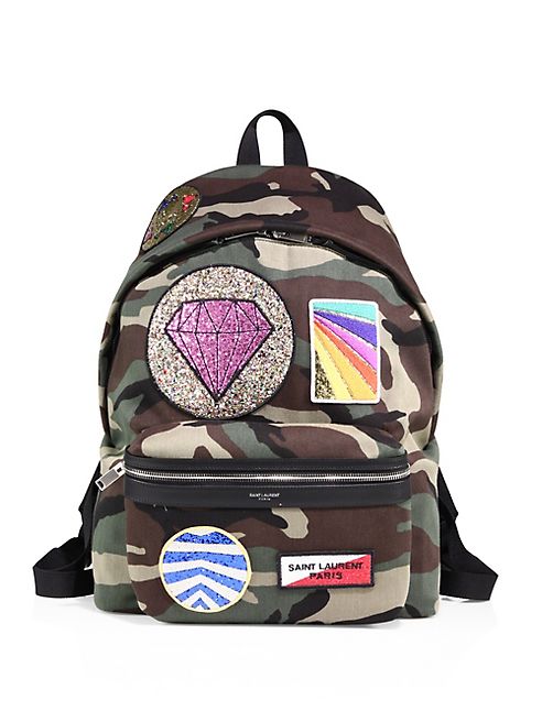 Saint Laurent - Camouflage Patch Backpack