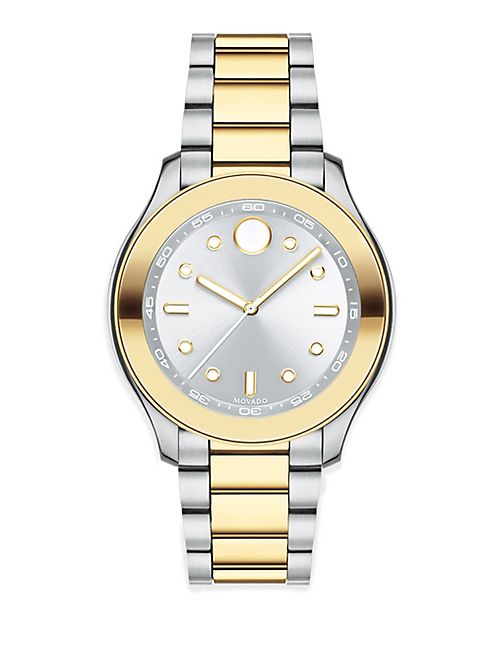 Movado - Bold Two-Tone Stainless Steel Bracelet Sport Watch