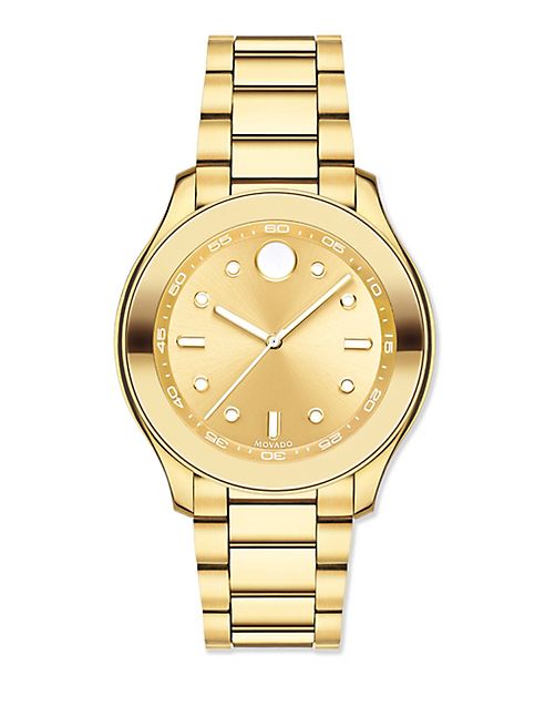 Movado - Bold Goldtone Stainless Steel Bracelet Sport Watch