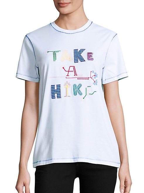 Opening Ceremony - Take A Hike Cotton Embroidered Tee