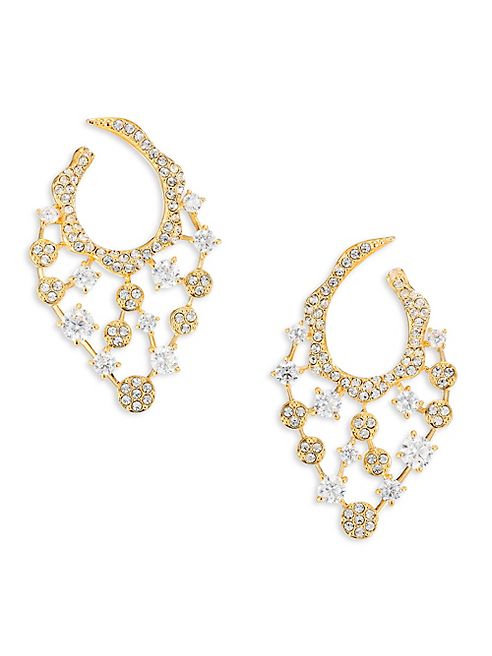 Adriana Orsini - Dazzle Crystal Hoop Earrings/1.25