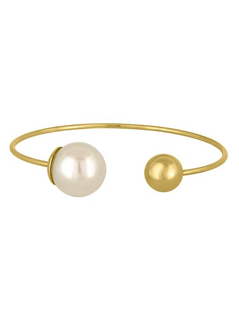 Majorica - 14MM Organic Pearl Open Bangle