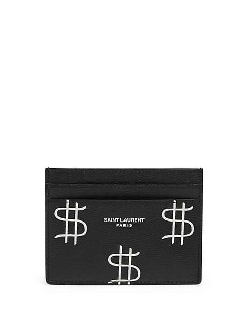 Saint Laurent - Textured Leather Card Holder