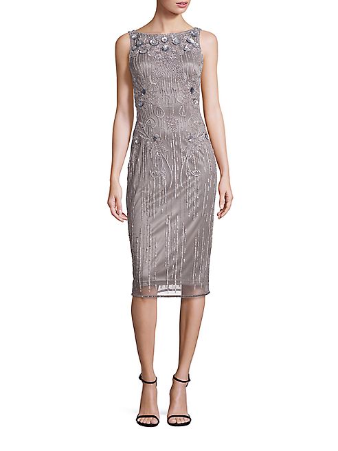 Theia - Sleeveless Sequin Dress