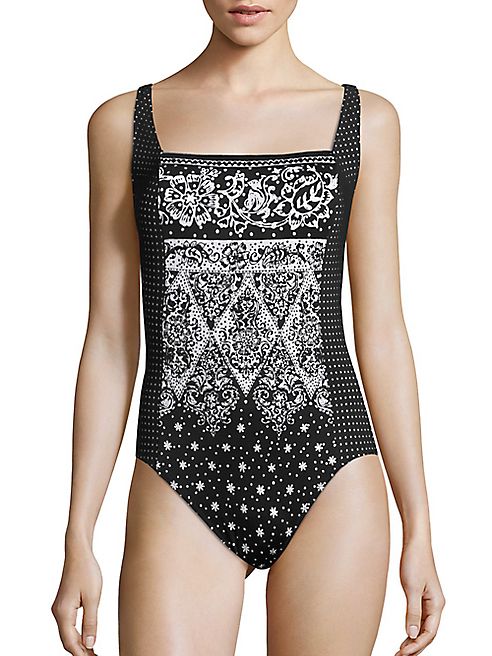 Gottex Swim - Star Fame One-Piece Square Neck Tank Swimsuit