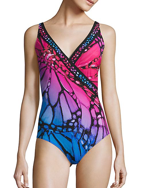 Gottex Swim - Monarch Surplice One-Piece Swimsuit