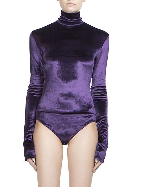 Nina Ricci - Velvet Turtleneck Bodysuit