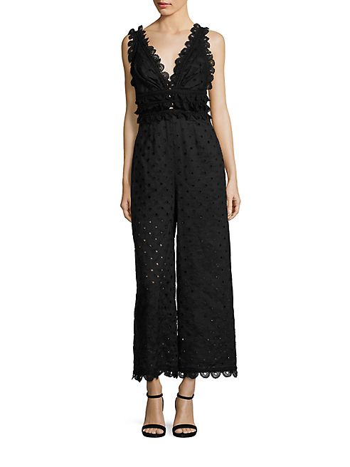 Zimmermann - Winsome Linen Eyelet Jumpsuit