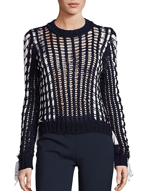 Alberta Ferretti - Long Sleeve Knit Sweater