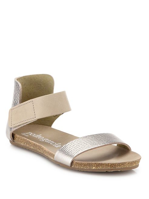 Pedro Garcia - Junical Metallic Leather Sandals