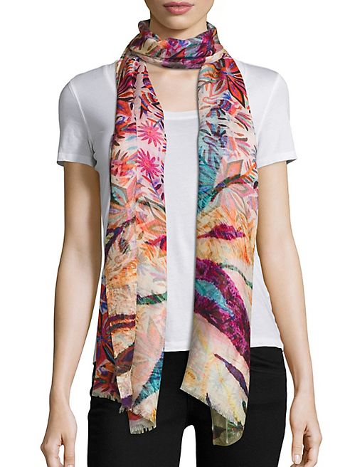 Bindya - Gypsy-Print Cashmere & Silk Scarf