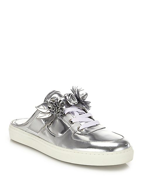 Sophia Webster - Lilico Jessie Metallic Leather Sneaker Mules