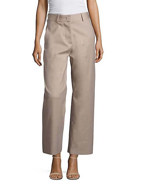 Piazza Sempione - Solid Cotton-Blend Pants